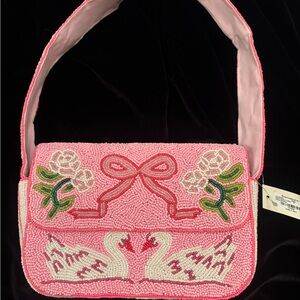 Pink Beaded Women's Bag